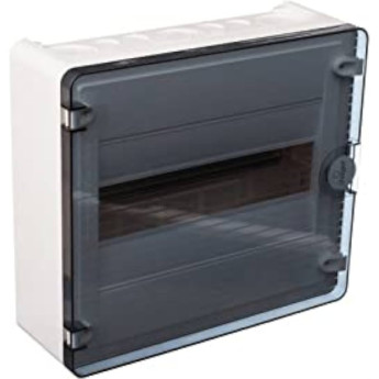 Щит открытой установки HAGER, 12М, с прозрачной дверцей